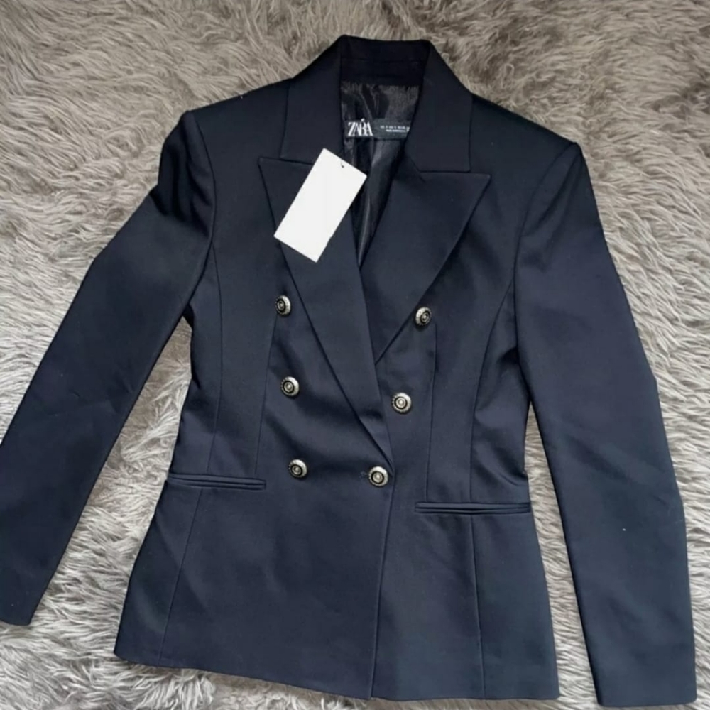 Zara tailored double breasted blazer